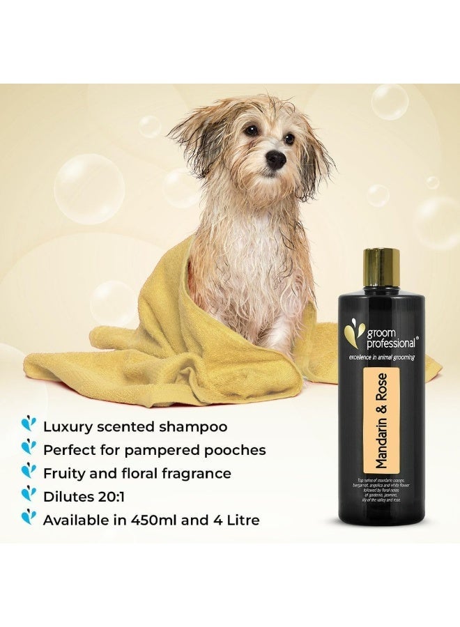 Groom Professional Mandarin & Rose Shampoo 450ml – Luxury Scented Dog Shampoo - Image 4